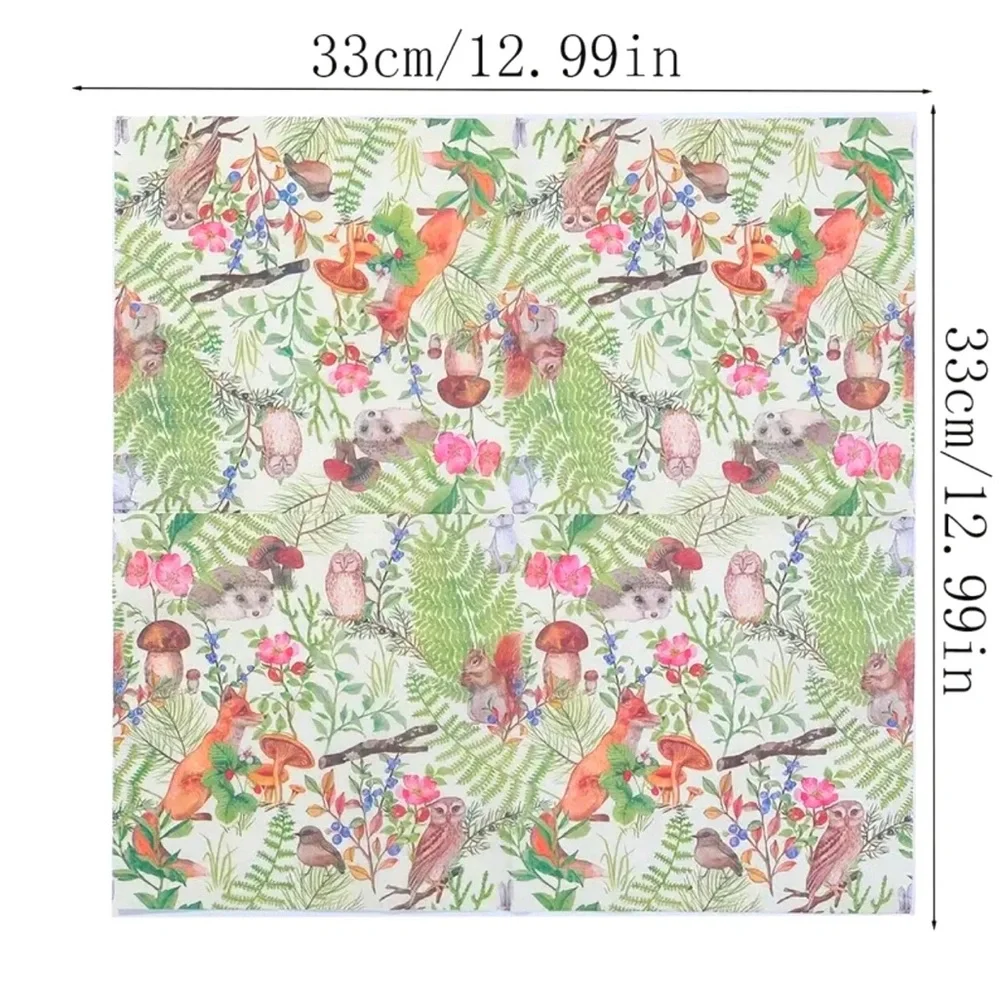Forest Critters Luncheon Paper Napkins, 20-ct
